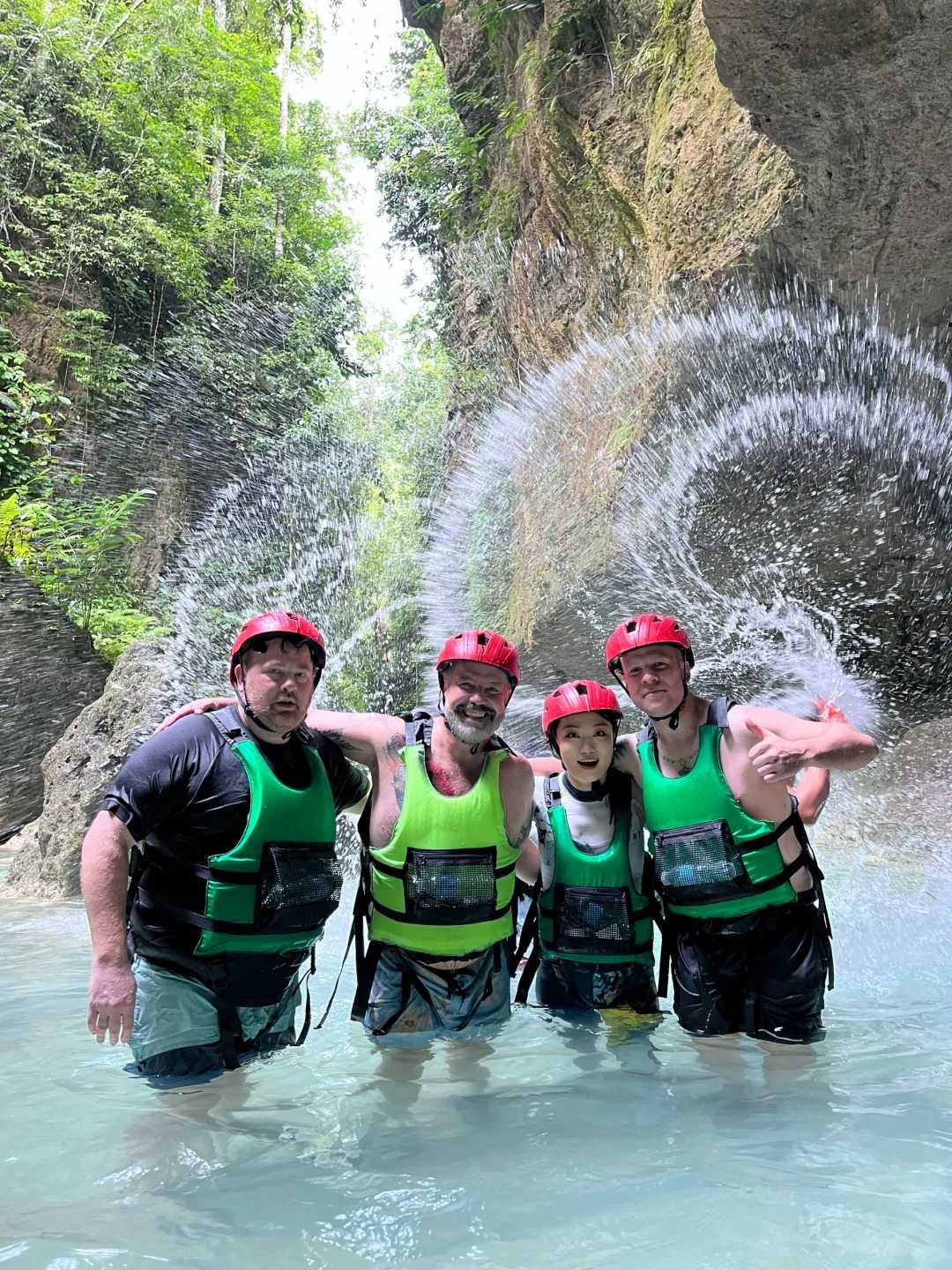 Cebu-Charter a car to travel up the Kawasan River in Cebu and watch sardines swimming around in Moalboal