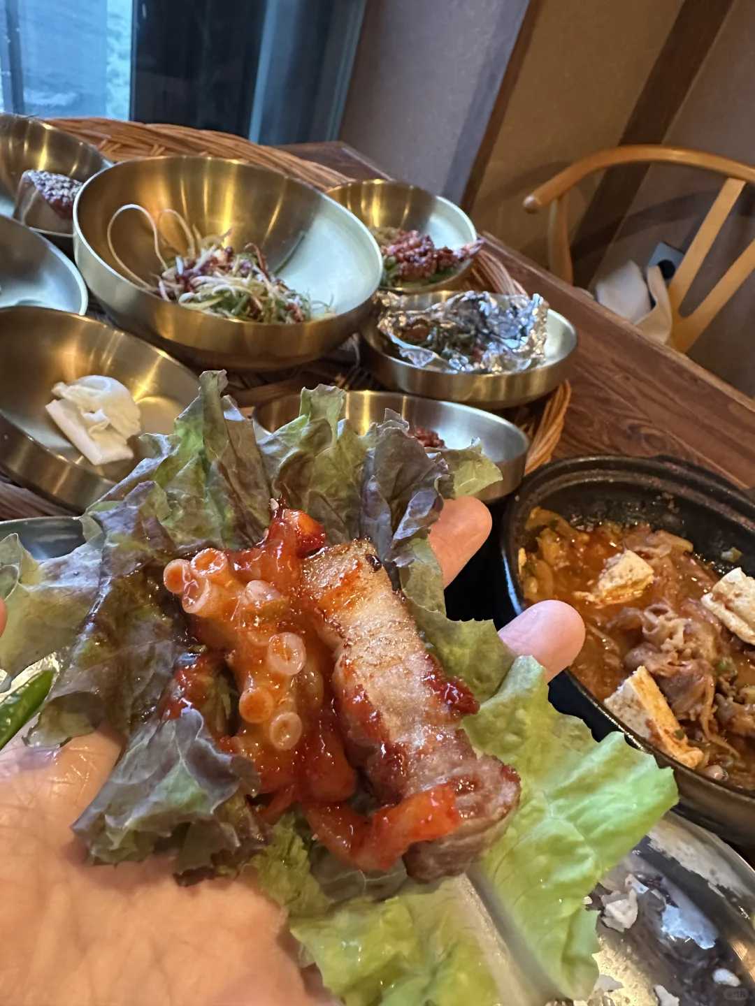 Busan/Jeju-Busan 돈독 restaurant, experience seaside barbecue + live octopus cold noodles + beautiful sunset