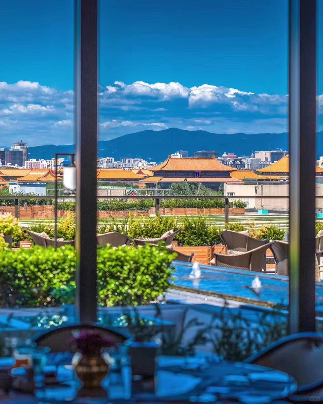 Beijing/Tianjin-Mandarin Oriental Wangfujing, Beijing, with a terrace overlooking the majestic and magnificent Forbidden City