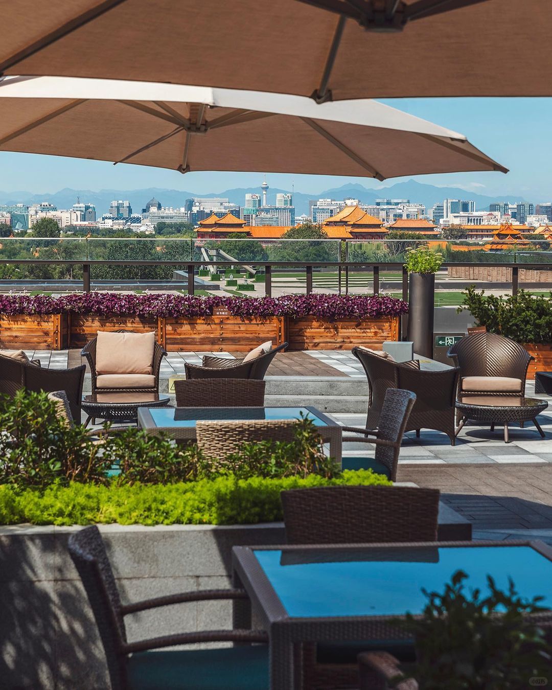 Beijing/Tianjin-Mandarin Oriental Wangfujing, Beijing, with a terrace overlooking the majestic and magnificent Forbidden City