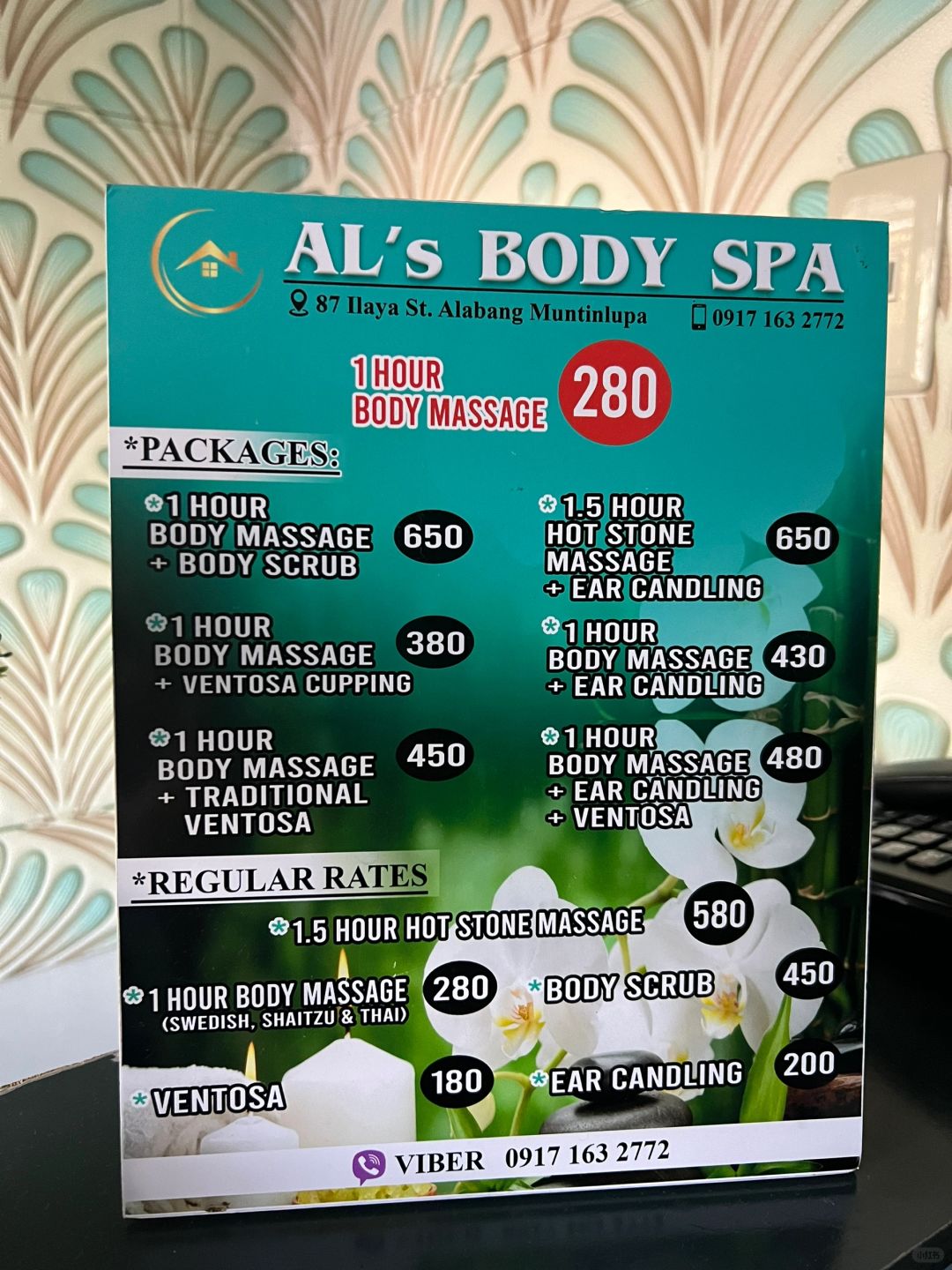Manila/Luzon-AL'S Body Spa, massage in Manila is even cheaper than in Thailand, a one-hour massage costs only 280 pesos