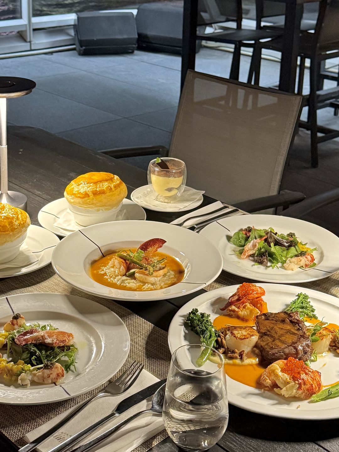 Hong kong-Paper Moon Restaurant in Tsim Sha Tsui, with floor-to-ceiling windows overlooking the Victoria Harbour