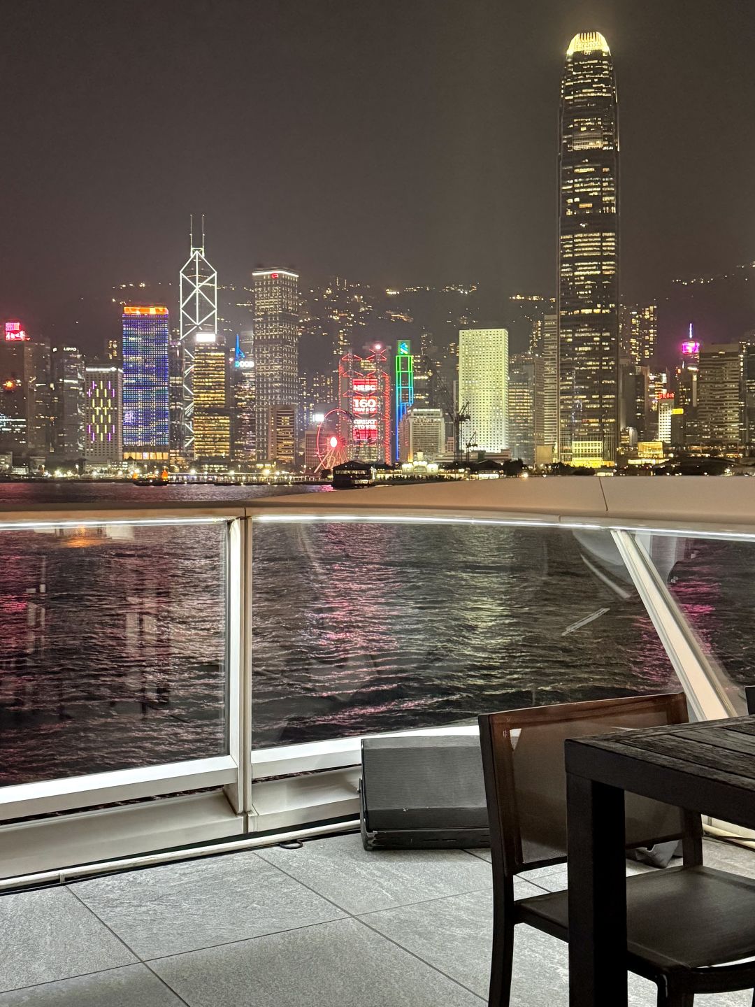 Hong kong-Paper Moon Restaurant in Tsim Sha Tsui, with floor-to-ceiling windows overlooking the Victoria Harbour