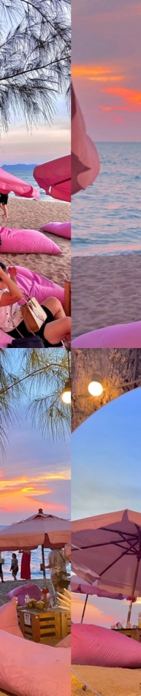 Travel to Pattaya and watch the most beautiful sunset on the pink sand beach of Tutu Beach