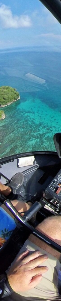 Boracay helicopter tour around the island, ?review the white sand beach and blue water