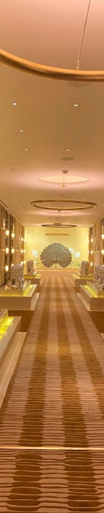 Macau Wynn Palace sauna bath and SPA massage,? warm lights make people drowsy