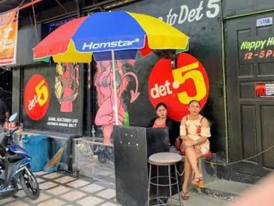 Go-Go bar on Don Juico Road in Angeles City, where brothels open at noon