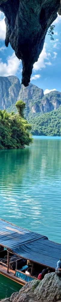 Khao Sok National Park， Phuket Primitive Forest Tropical Rainforest National Park, Thailand