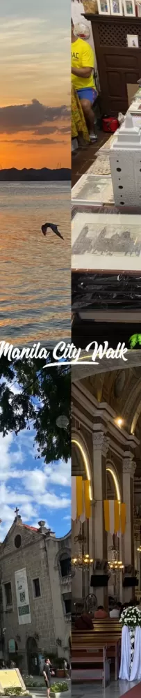 One-day trip to Manila City Walk route, enjoy the sunset of ????? ???, super beautiful