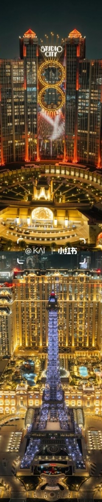 As night falls, Macau's main color turns golden during a trip to Asia's gambling cities