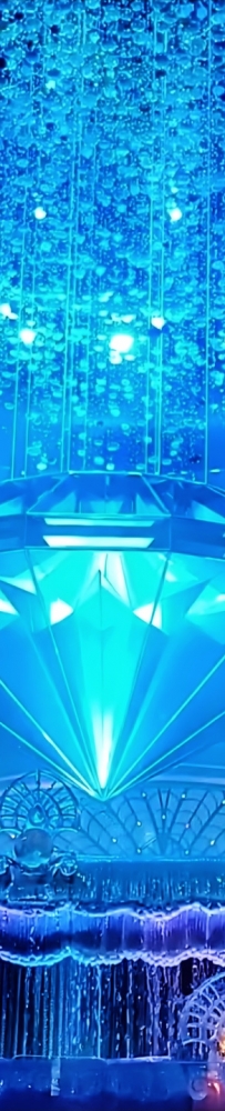 Macau Galaxy Hotel Diamond Crystal Show, shocking cost of 1.86 billion 380,000 crystals