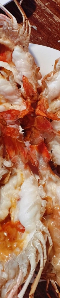 Kung Yim Shop Chiang Mai Santitham Branch, big prawns as big as your palm