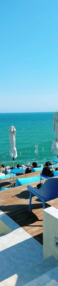 The Coral ani cafe in Busan, South Korea, faces the sea and is breathtakingly beautiful