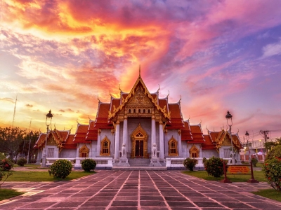 Wat Benchamabophit, Bangkok, beautiful Thai architecture
