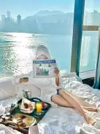 The experience of staying at the Kerry Hotel Hong Kong Seaview, with an infinity pool and a great view