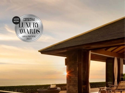 Paresa Resort Phuket is located on the hilltop, overlooking the Andaman Sea.