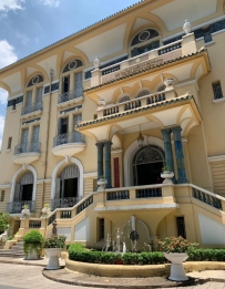 Ho Chi Minh Museum of Fine Arts and Tiffany's colored window grilles all reflect the French architectural style