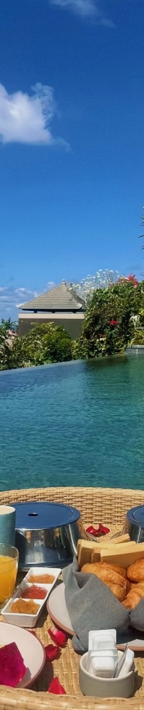Travel to Bali and stay at Hilton Umana LXR Hotel? on a cliff 70 meters above sea level